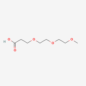 Chemical structure of m-PEG2-CH2CH2COOH