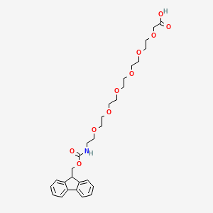 Chemical structure of Fmoc-NH-PEG6-CH2COOH