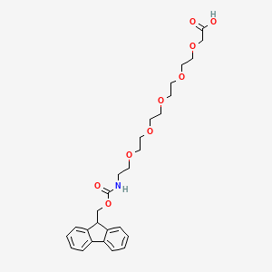 Chemical structure of Fmoc-NH-PEG5-CH2COOH