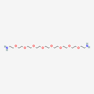 Chemical structure of Amino-PEG8-amine