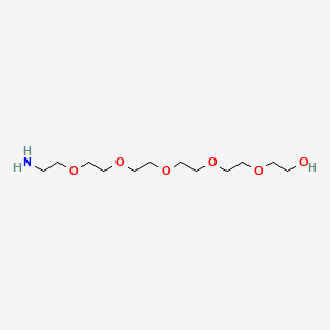 Chemical structure of Amino-PEG6-alcohol