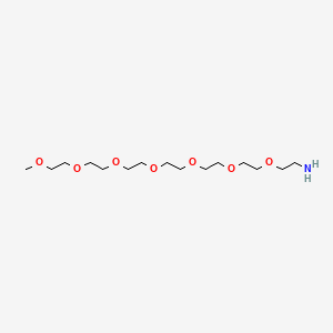 Chemical structure of m-PEG7-Amine