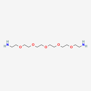 Chemical structure of Amino-PEG5-amine