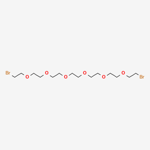 Chemical structure of Bromo-PEG6-bromide