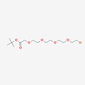 Chemical structure of Br-PEG4-CH2-Boc