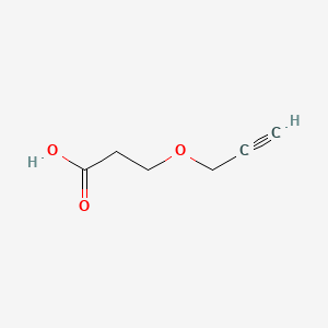 Chemical structure of Propargyl-PEG1-acid