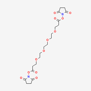 Chemical structure of Bis-PEG4-NHS ester