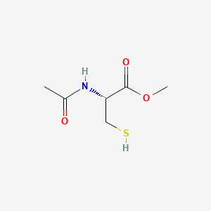 Chemical structure of Methyl acetyl-L-cysteinate