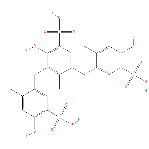 Chemical structure of Policresulen