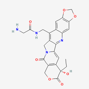 Chemical structure of Gly-7-MAD-MDCPT