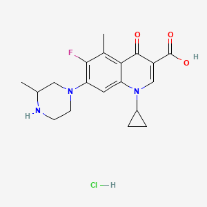 Chemical structure of Grepafloxacin hydrochloride