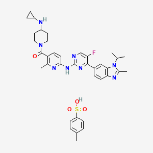 Chemical structure of Cimpuciclib tosylate