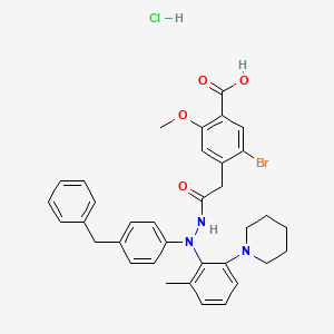 Chemical structure of Teslexivir hydrochloride