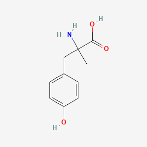 Chemical structure of α-Methyl-p-tyrosine