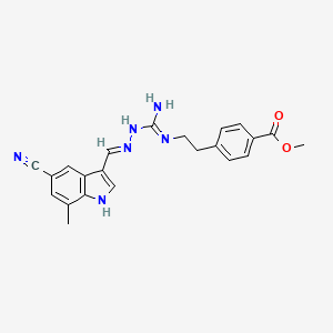 Chemical structure of RXFP3/4 agonist 2