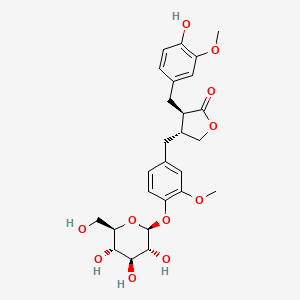 Chemical structure of Matairesinol monoglucoside