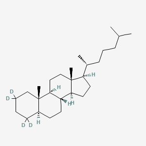 Chemical structure of α-Cholestane-d4