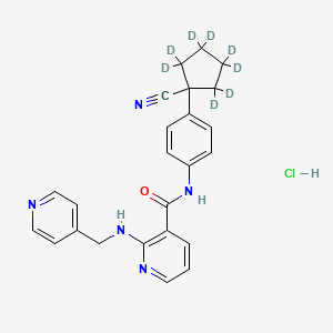 Chemical structure of Apatinib-d8 hydrochloride