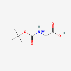 Chemical structure of Boc-Glycine-15N