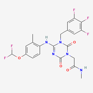 Chemical structure of SARS-CoV-2 3CLpro-IN-2