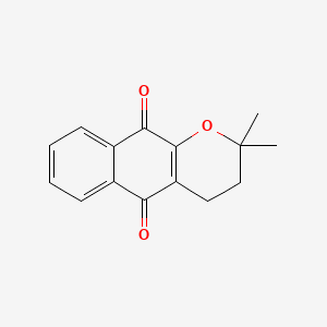 Chemical structure of α-Lapachone