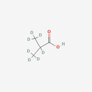 Chemical structure of Isobutyric acid-d7