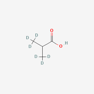 Chemical structure of Isobutyric acid-d6