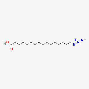 Chemical structure of 16-Azidohexadecanoic acid