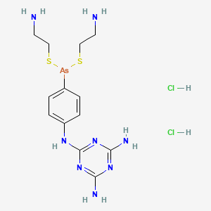 Chemical structure of Melarsomine dihydrochloride
