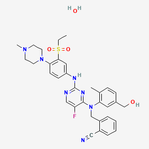 Chemical structure of AZ13705339 hemihydrate