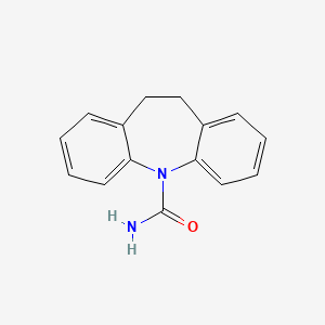 Chemical structure of 10,11-Dihydrocarbamazepine