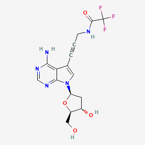 Chemical structure of 7-TFA-ap-7-Deaza-dA