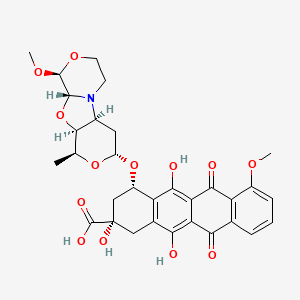 Chemical structure of PNU-159682 carboxylic acid