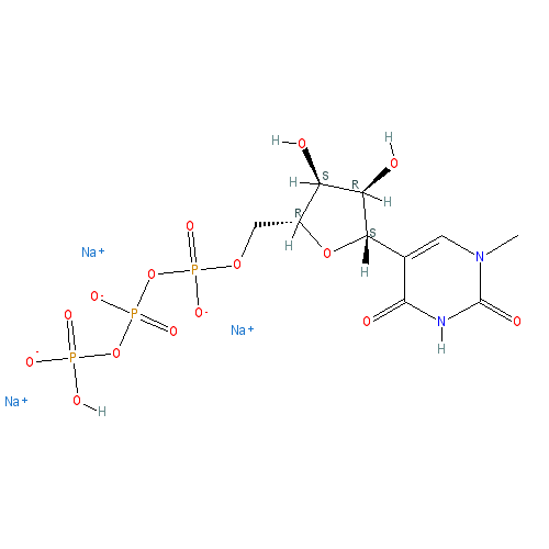 Chemical structure of N1-Methylpseudouridine-5′-triphosphate trisodium
