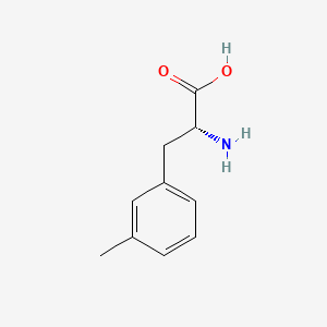 Chemical structure of (R)-2-Amino-3-(m-tolyl)propanoic acid