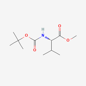 Chemical structure of N-(tert-Butoxycarbonyl)-L-valine methyl ester