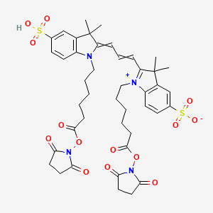 Chemical structure of Cy 3 (Non-Sulfonated) (triethylamine)