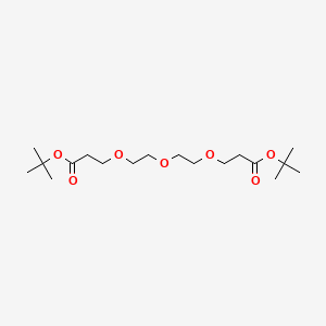 Chemical structure of Bis-PEG3-t-butyl ester