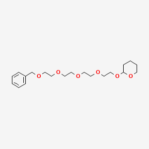 Chemical structure of Benzyl-PEG4-THP