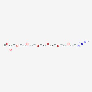 Chemical structure of Azido-PEG6-CH2COOH