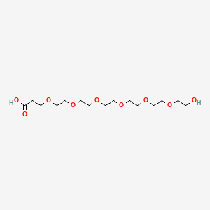 Chemical structure of Hydroxy-PEG6-acid