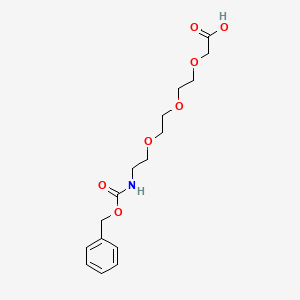 Chemical structure of Cbz-NH-PEG3-CH2COOH