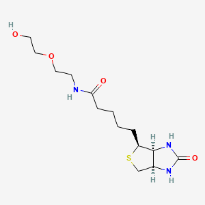 Chemical structure of Biotin-PEG2-OH