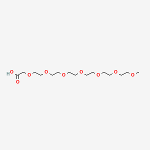 Chemical structure of m-PEG6-O-CH2COOH