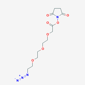 Chemical structure of Azido-PEG3-NHS ester