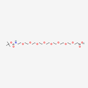 Chemical structure of Boc-NH-PEG8-CH2CH2COOH