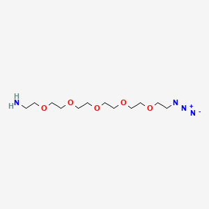 Chemical structure of Azido-PEG5-amine