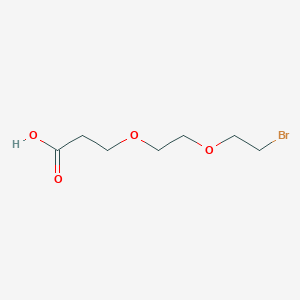 Chemical structure of Bromo-PEG2-acid