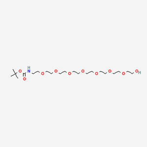 Chemical structure of N-Boc-PEG8-alcohol