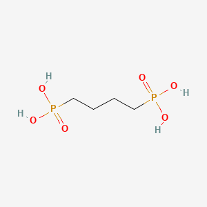 Chemical structure of 1,4-Butylenediphosphonic Acid